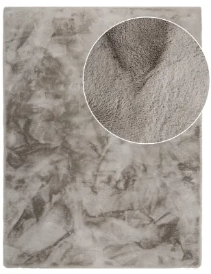 Fellteppich Fluffy_deluxe grau 80x150 cm