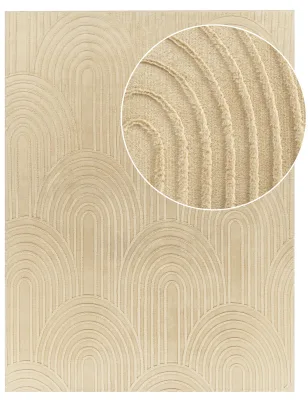 Fellteppich Lelystar beige 240x340 cm