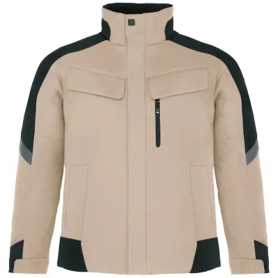 FHB Arbeitsjacke wasserabweisend Lars Gr. L beige/schwarz
