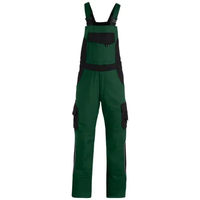 FHB Latzhose Herren Twill Eckhard 130630 62 grün/schwarz