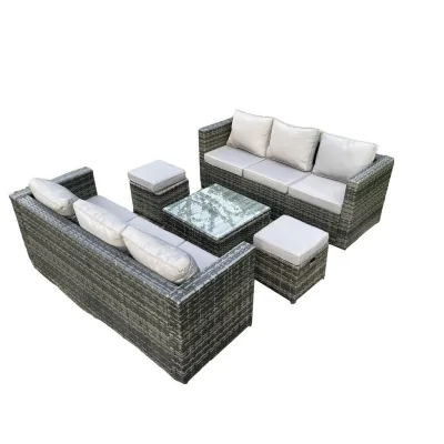 Fimous Gartenlounge-Set Dunkelgrau
