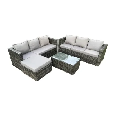 Fimous Gartensofa Dunkelgrau
