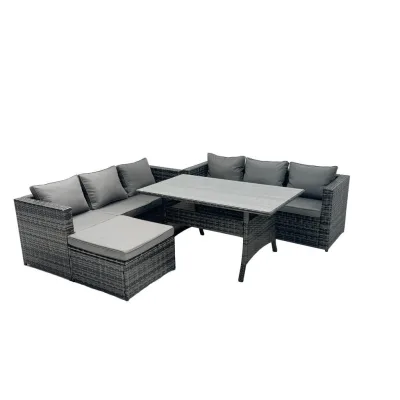 Fimous Loungegarnitur Dunkelgrau