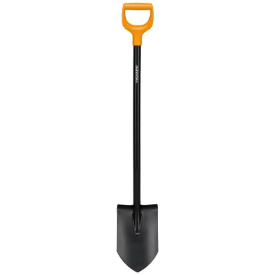Spaten Solid™ spitz, schwarz/orange, ca. 117 x 13 x 18 cm
