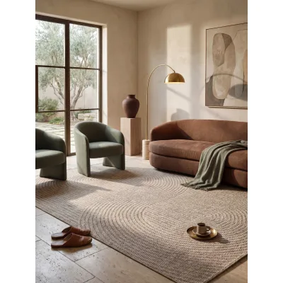 Flachgewebe-Teppich Pflegeleicht Beige 200x280 cm - BORNO   Kadima