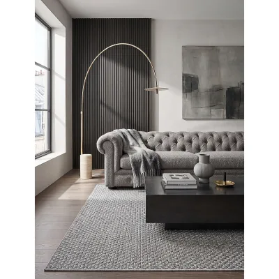 Flachgewebe-Teppich Pflegeleicht Grau 140x200 cm - BROYE   Kadima