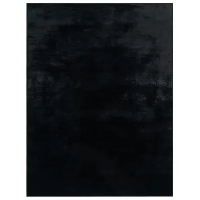 Flauschiger-teppich Solina schwarz 80x150 cm