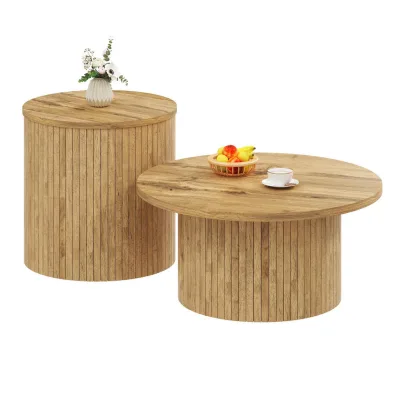Flieks Couchtisch Natur 75x36x75 cm