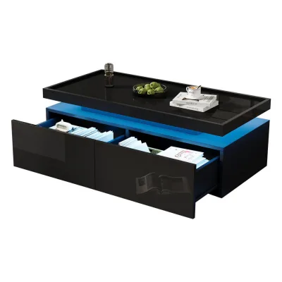 Flieks Couchtisch Schwarz 45x35x95 cm