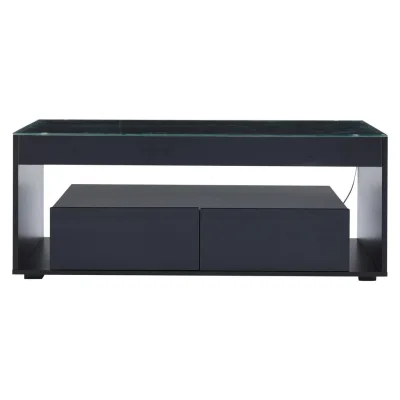 Flieks Couchtisch Schwarz 50x40x110 cm