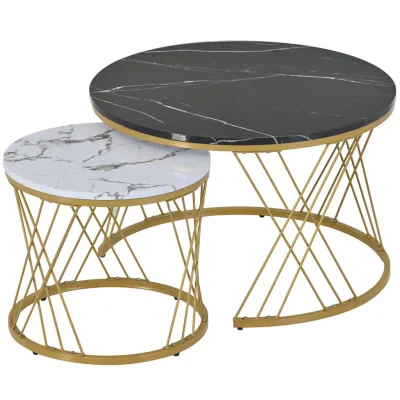 Flieks Couchtisch Schwarz 70x45x70 cm