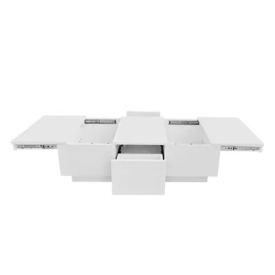 Flieks Couchtisch Weiß 55x14.5x112 cm