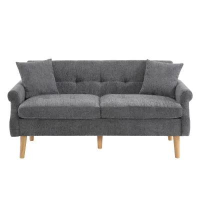 Flieks Doppelsofa Grau 74x77x162 cm