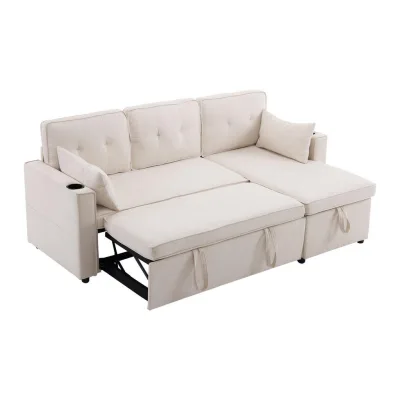 Flieks Ecksofa Beige 74x44x62 cm