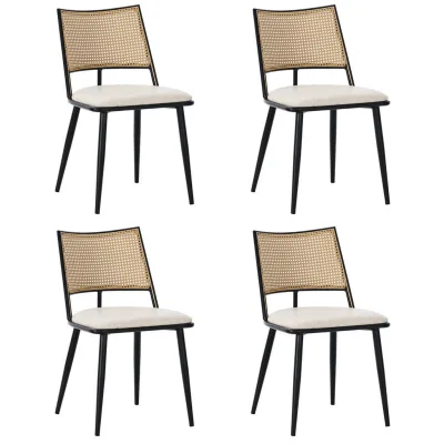 Flieks Esszimmerstuhl Schwarz 56x80x49 cm