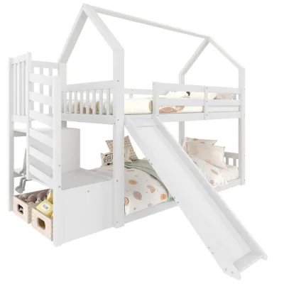Flieks Etagenbett Weiß 90x200 cm