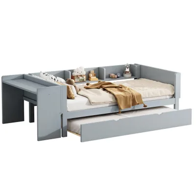 Flieks Flachbett Grau 90x200 cm