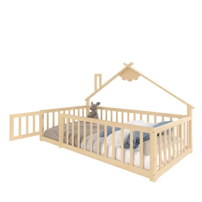 Flieks Flachbett Natur 90x190 cm