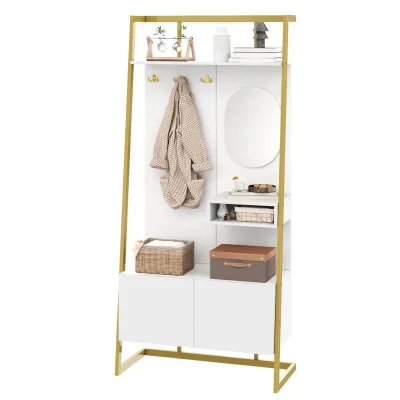 Flieks Garderobe Weiß 78x180.5x38.5 cm