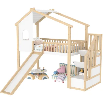 Flieks Hochbett Mehrfarbig 90x200 cm