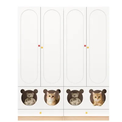 Flieks Kinder-Kleiderschrank Mehrfarbig 50x200x80 cm