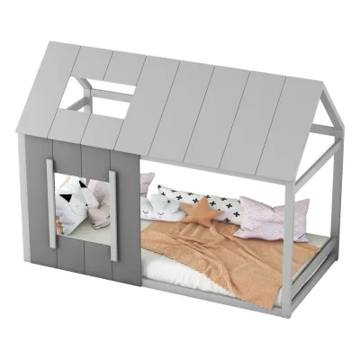 Flieks Kinderbett Grau 90x200 cm