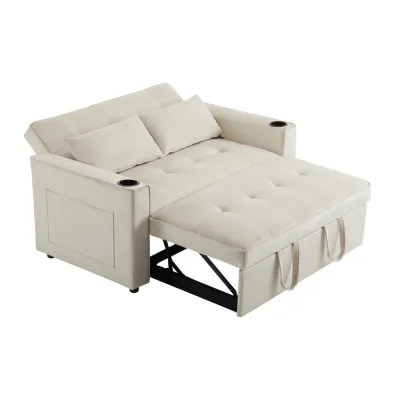 Flieks Klappsofa Beige 110x25x68 cm