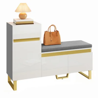 Flieks Schuhschrank Weiß 120x85x35 cm