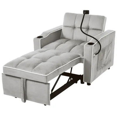Flieks Sofa Weiß 75.57x23.5x52.71 cm