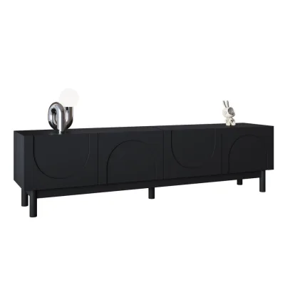 Flieks Tv-Schrank Schwarz 35x45.5x169 cm