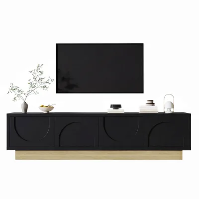 Flieks Tv-Schrank Schwarz 40x41.5x175 cm