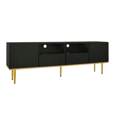 Flieks Tv-Schrank Schwarz 43x19.5x97 cm