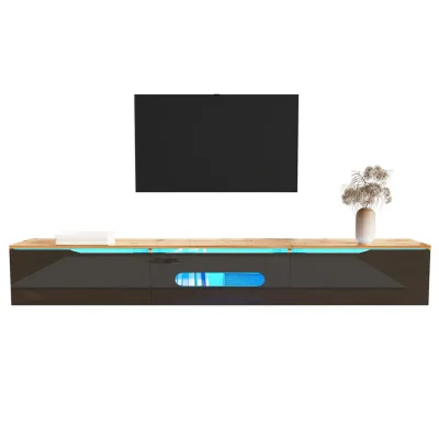 Flieks Tv-Schrank Schwarz 46x16.5x133 cm