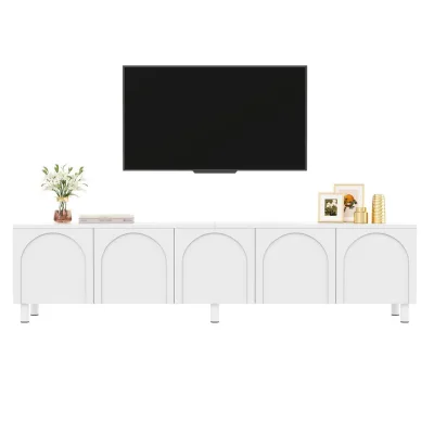 Flieks Tv-Schrank Weiß 38x45x180 cm