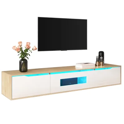 Flieks Tv-Schrank Weiß 46x17x142 cm