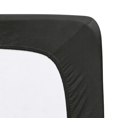 Florella Spannbetttuch Schwarz 140-160x200-220 cm