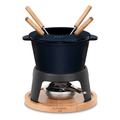 La Fonderie 1890 Fondue-Set Dunkelblau 20x20x20 cm
