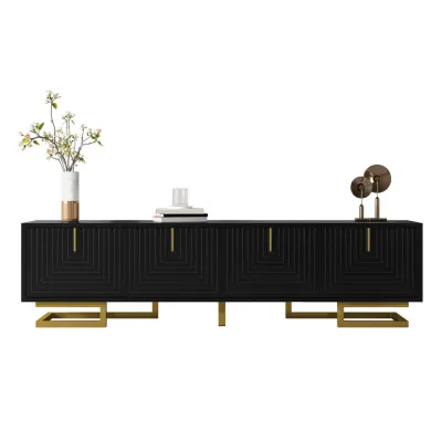 Fortuna Lai Tv-Schrank Schwarz 160x44.5x38 cm