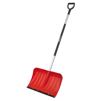 Freund Victoria Schneeschaufel 54 cm Aluline Schneeschieber rot mit Flüsterkante