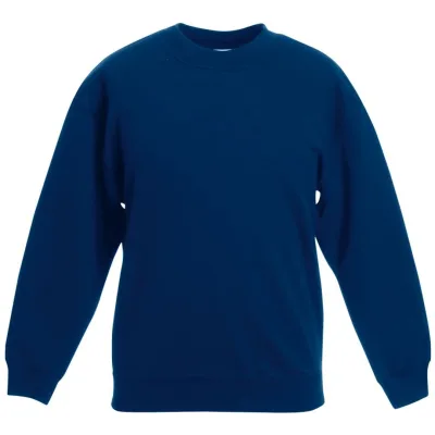 Fruit of the Loom Classic Kinder Sweater 16.2041 Gr. 128 navy