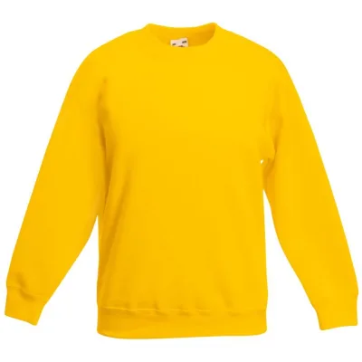 Fruit of the Loom Classic Kinder Sweater 16.2041 Gr. 152 sunflower