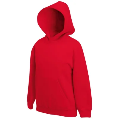 Fruit of the Loom Cotton Classics-16.2043 Kinder Kapuzen Sweater Gr. 116 red