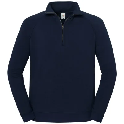 Fruit of the Loom Schwerer Sweater mit 1/4 Zip 16.2288 Gr. 3XL deep navy