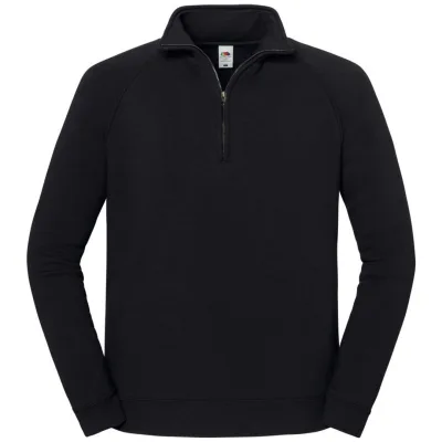 Fruit of the Loom Schwerer Sweater mit 1/4 Zip 16.2288 Gr. XXL black