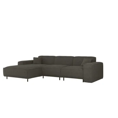 Fun Möbel Ecksofa Anthrazit 266x165 cm