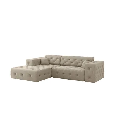 Fun Möbel Ecksofa Beige 266x171 cm
