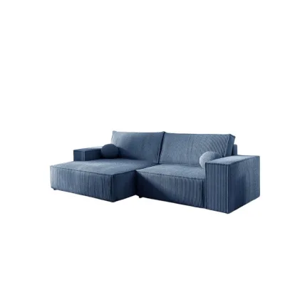 Fun Möbel Ecksofa Blau 255x148 cm