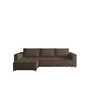 Fun Möbel Ecksofa Braun 240x140 cm