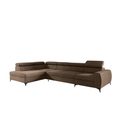 Fun Möbel Ecksofa Braun 340x200 cm