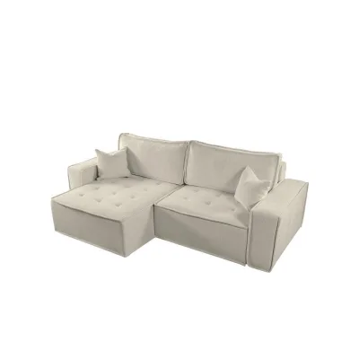 Fun Möbel Ecksofa Creme 248x140 cm